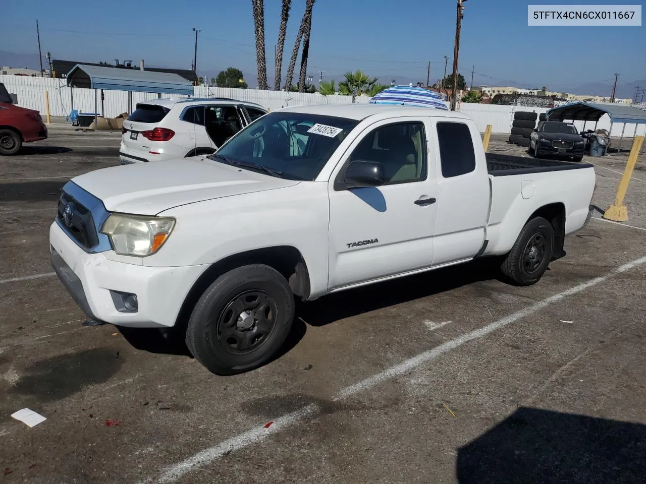 5TFTX4CN6CX011667 2012 Toyota Tacoma Access Cab