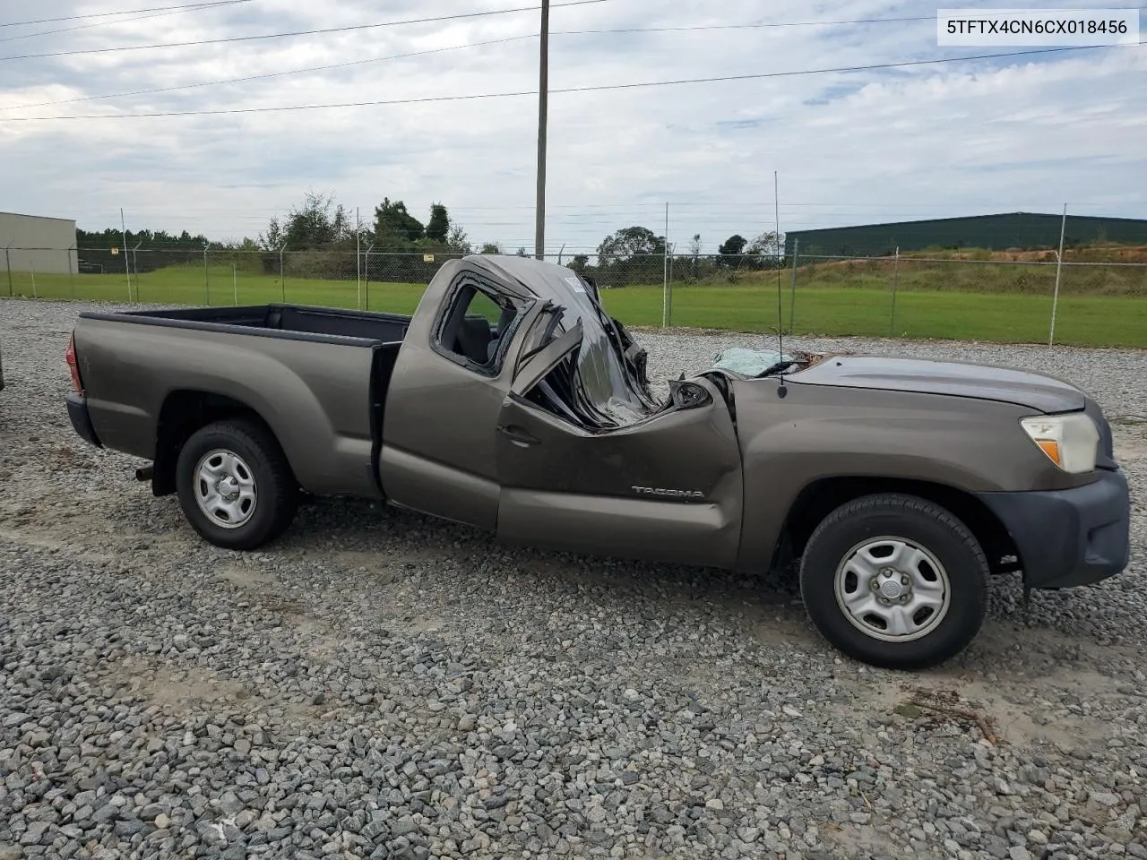 2012 Toyota Tacoma Access Cab VIN: 5TFTX4CN6CX018456 Lot: 73842584