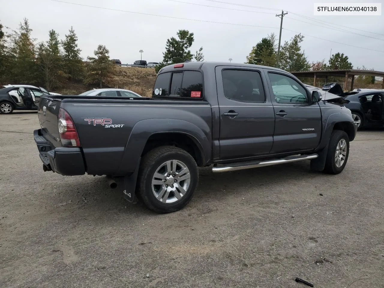 2012 Toyota Tacoma Double Cab VIN: 5TFLU4EN6CX040138 Lot: 77212164