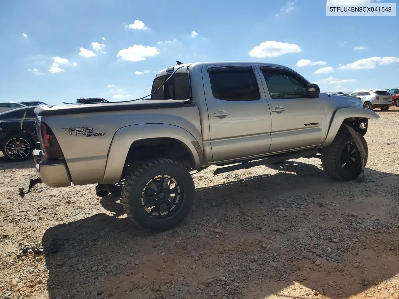 2012 Toyota Tacoma Double Cab VIN: 5TFLU4EN8CX041548 Lot: 77373664