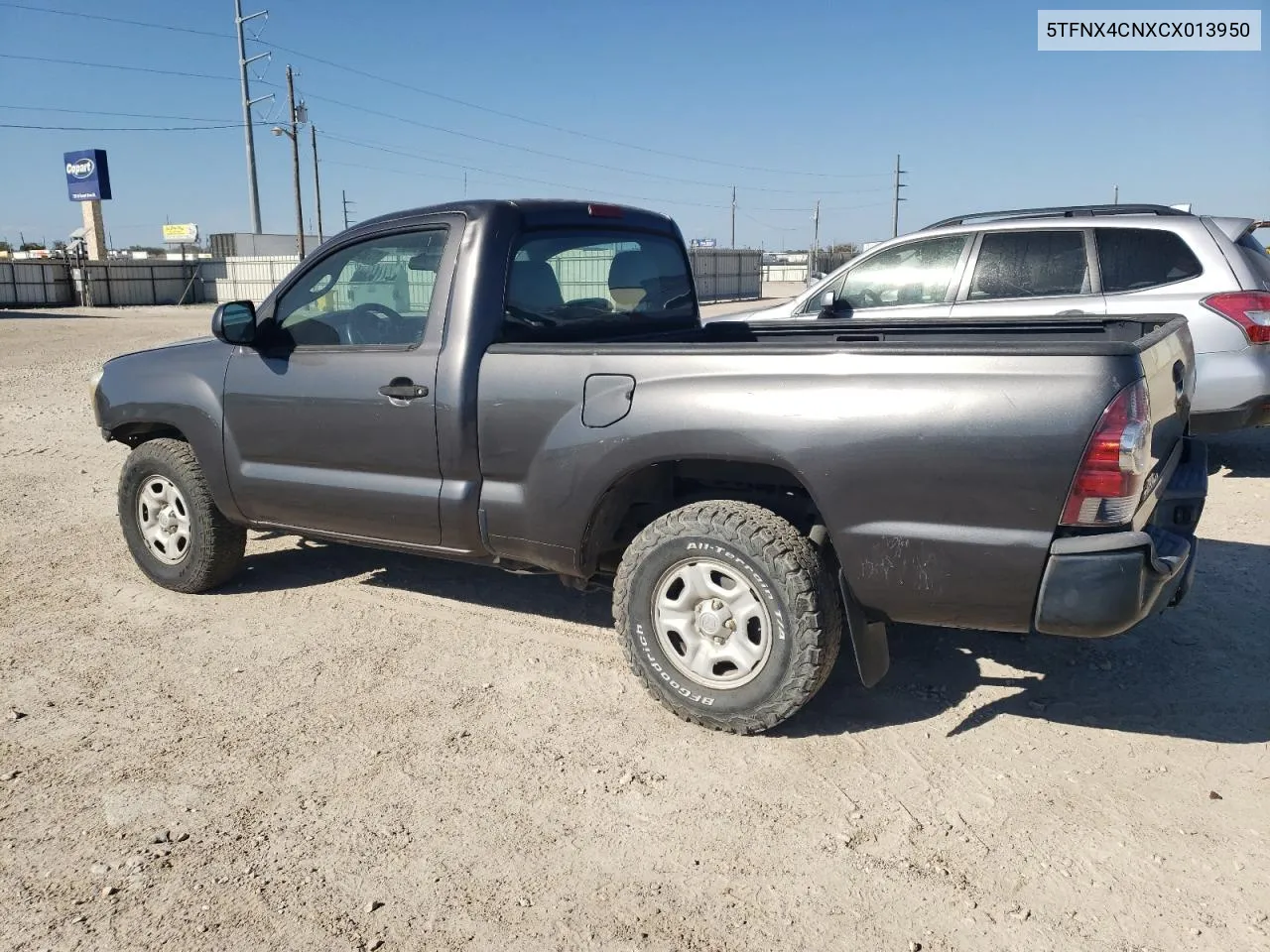 2012 Toyota Tacoma VIN: 5TFNX4CNXCX013950 Lot: 77384884