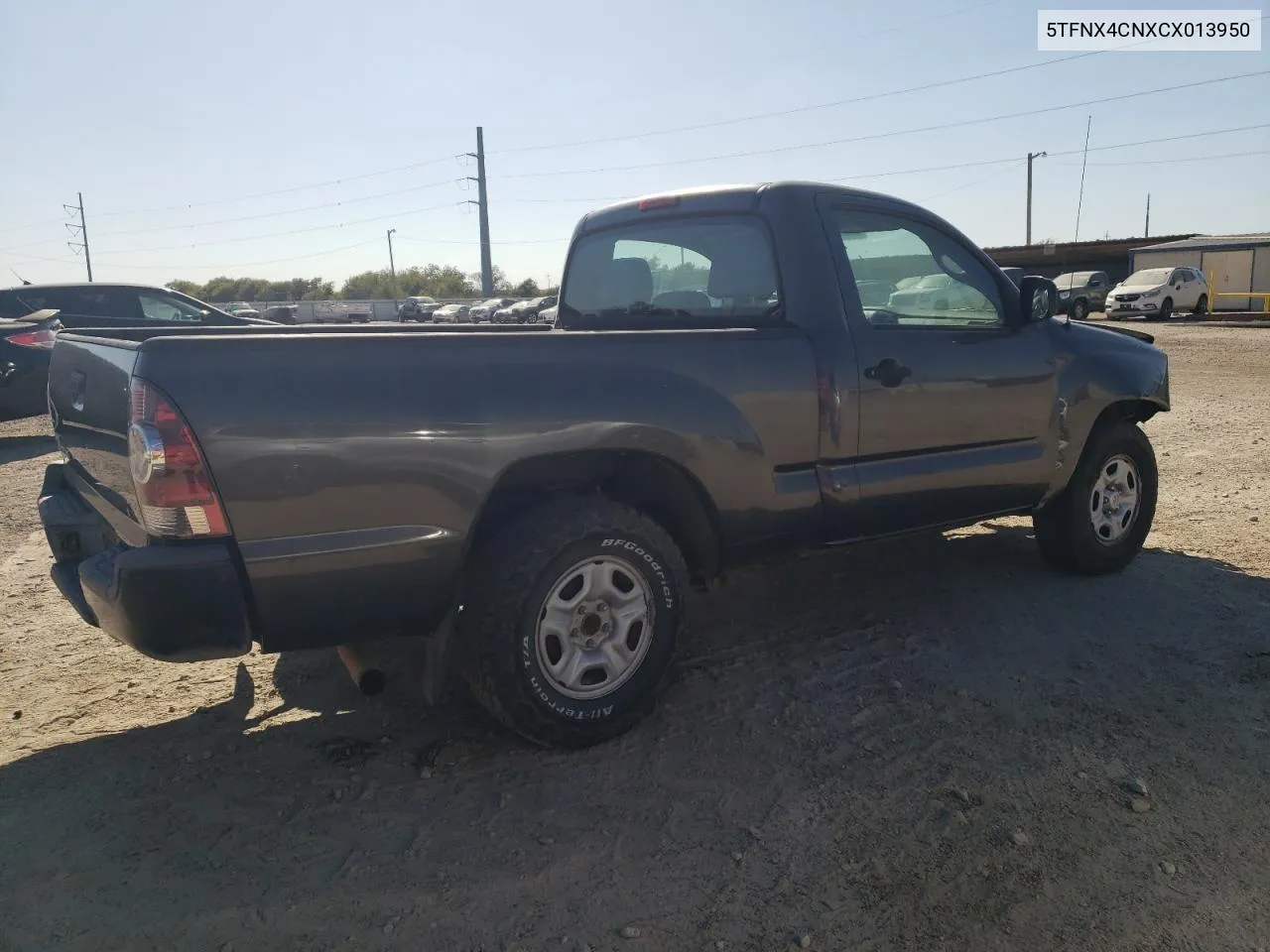 2012 Toyota Tacoma VIN: 5TFNX4CNXCX013950 Lot: 77384884