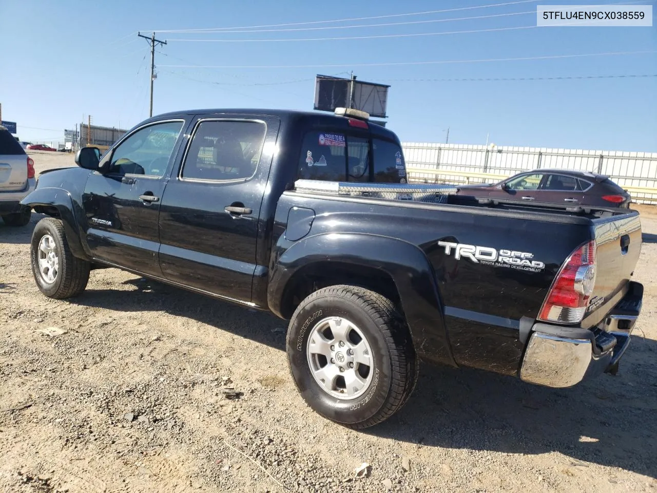 2012 Toyota Tacoma Double Cab VIN: 5TFLU4EN9CX038559 Lot: 77579454