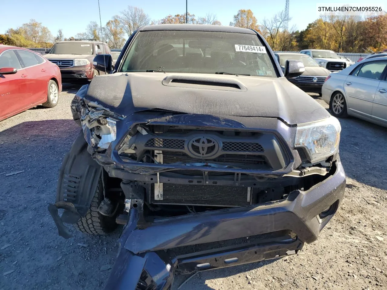 2012 Toyota Tacoma Double Cab VIN: 3TMLU4EN7CM095526 Lot: 77649414