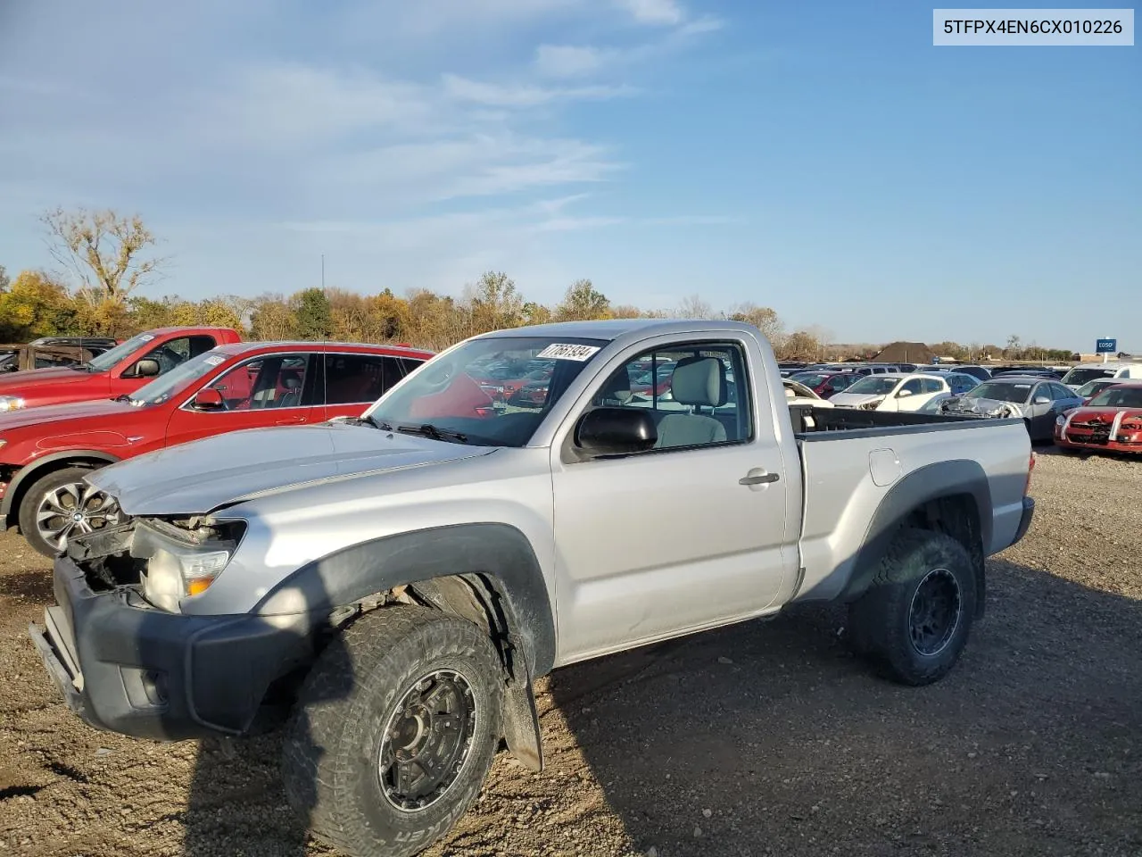 2012 Toyota Tacoma VIN: 5TFPX4EN6CX010226 Lot: 77661934