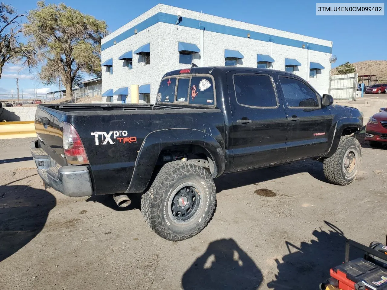 2012 Toyota Tacoma Double Cab VIN: 3TMLU4EN0CM099482 Lot: 78424874