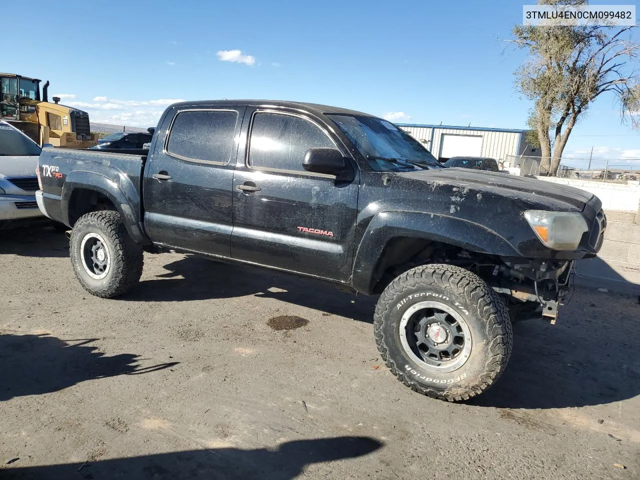 2012 Toyota Tacoma Double Cab VIN: 3TMLU4EN0CM099482 Lot: 78424874