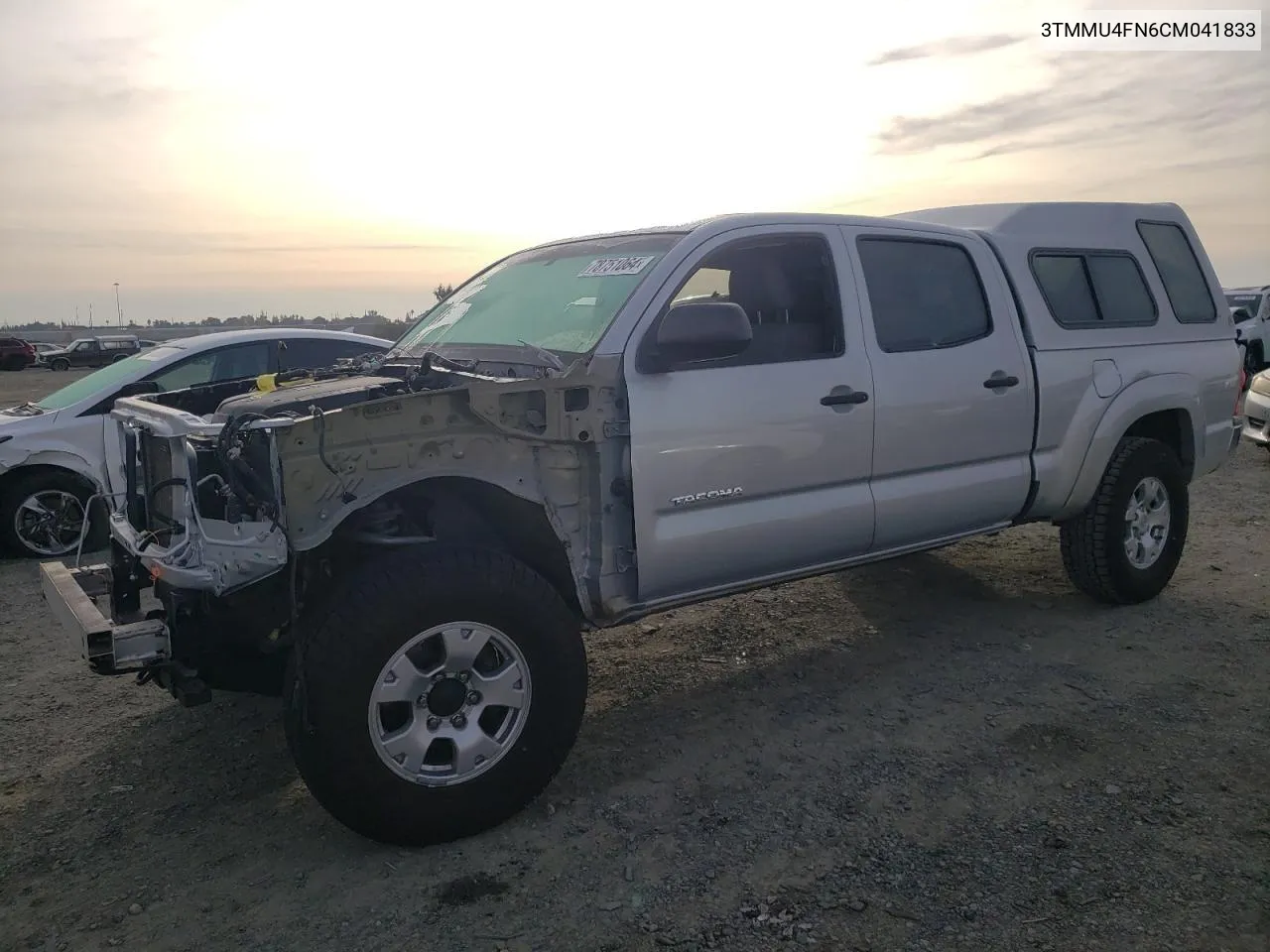 2012 Toyota Tacoma Double Cab Long Bed VIN: 3TMMU4FN6CM041833 Lot: 78751064