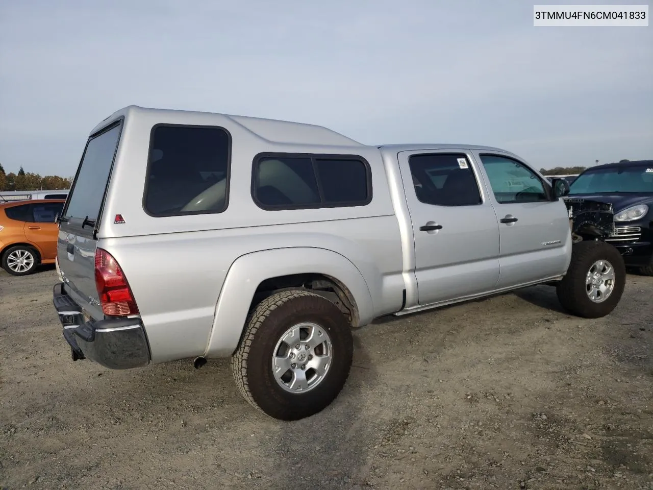 2012 Toyota Tacoma Double Cab Long Bed VIN: 3TMMU4FN6CM041833 Lot: 78751064