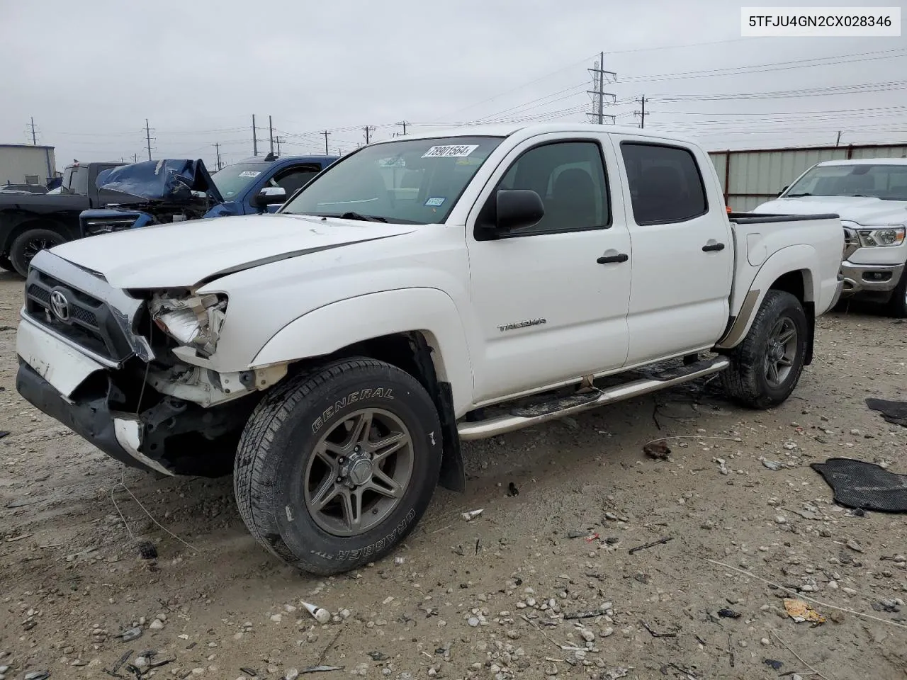 2012 Toyota Tacoma Double Cab Prerunner VIN: 5TFJU4GN2CX028346 Lot: 78901564