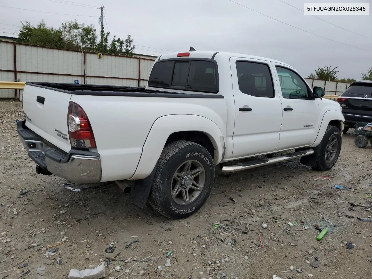 2012 Toyota Tacoma Double Cab Prerunner VIN: 5TFJU4GN2CX028346 Lot: 78901564