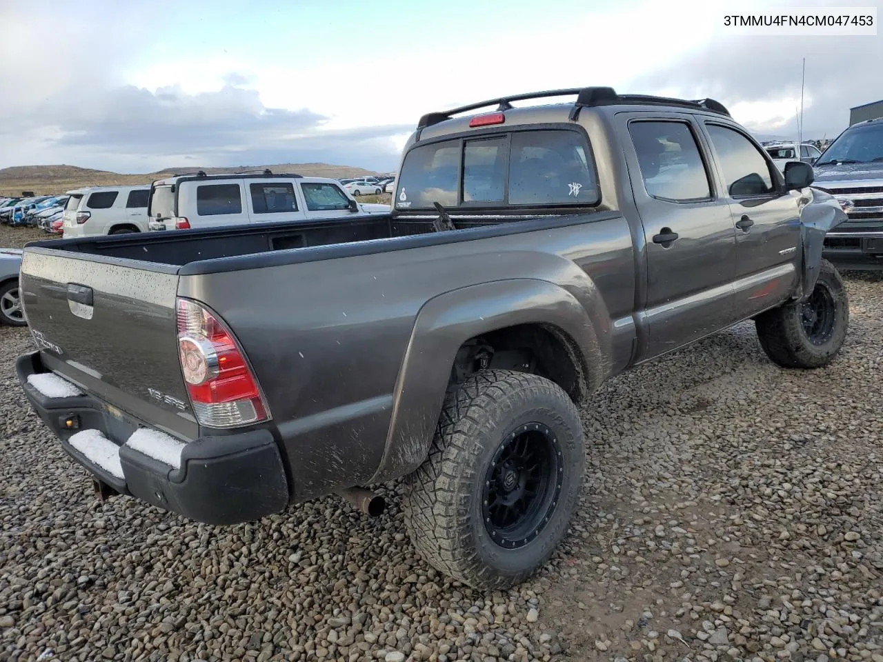 2012 Toyota Tacoma Double Cab Long Bed VIN: 3TMMU4FN4CM047453 Lot: 79198654