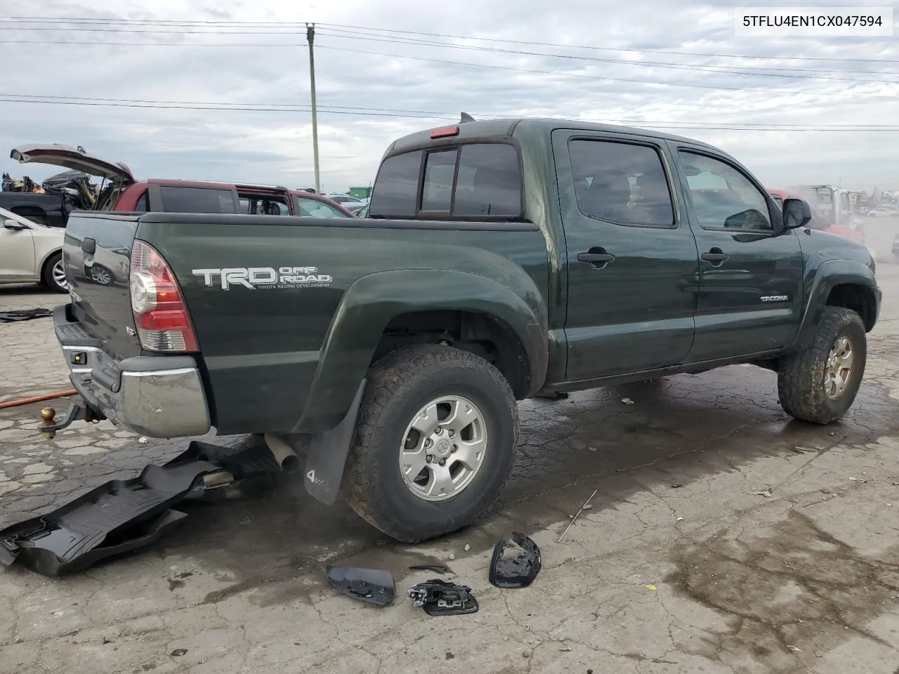 2012 Toyota Tacoma Double Cab VIN: 5TFLU4EN1CX047594 Lot: 80384304