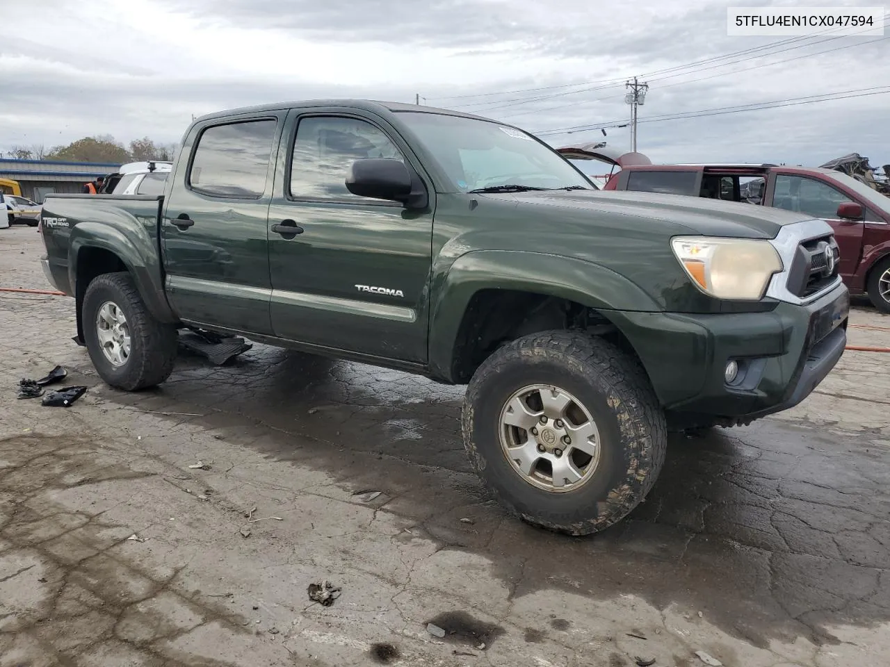 2012 Toyota Tacoma Double Cab VIN: 5TFLU4EN1CX047594 Lot: 80384304