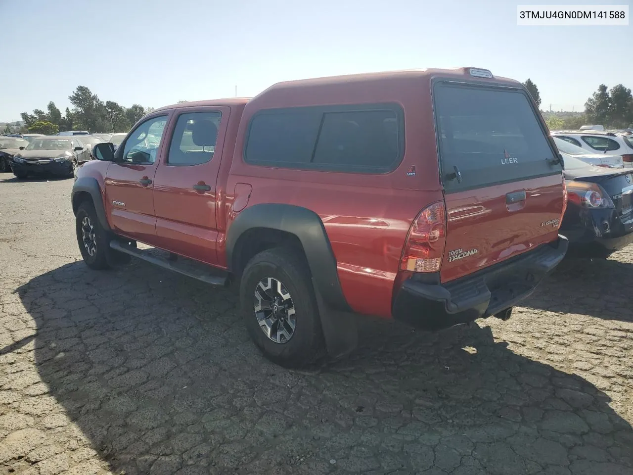 2013 Toyota Tacoma Double Cab Prerunner VIN: 3TMJU4GN0DM141588 Lot: 52596804