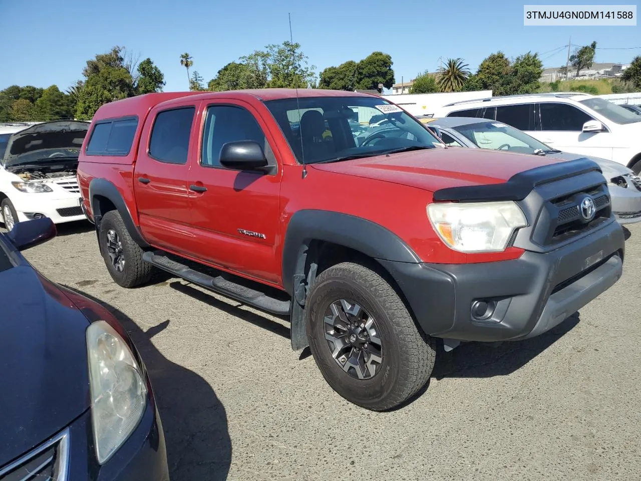 2013 Toyota Tacoma Double Cab Prerunner VIN: 3TMJU4GN0DM141588 Lot: 52596804