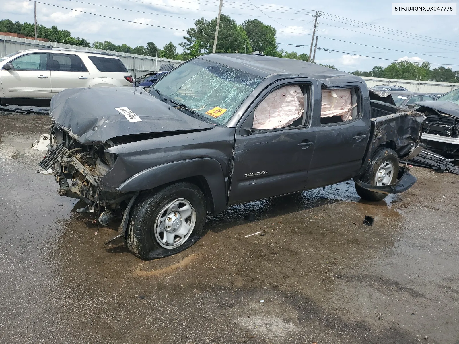 2013 Toyota Tacoma Double Cab Prerunner VIN: 5TFJU4GNXDX047776 Lot: 55928704