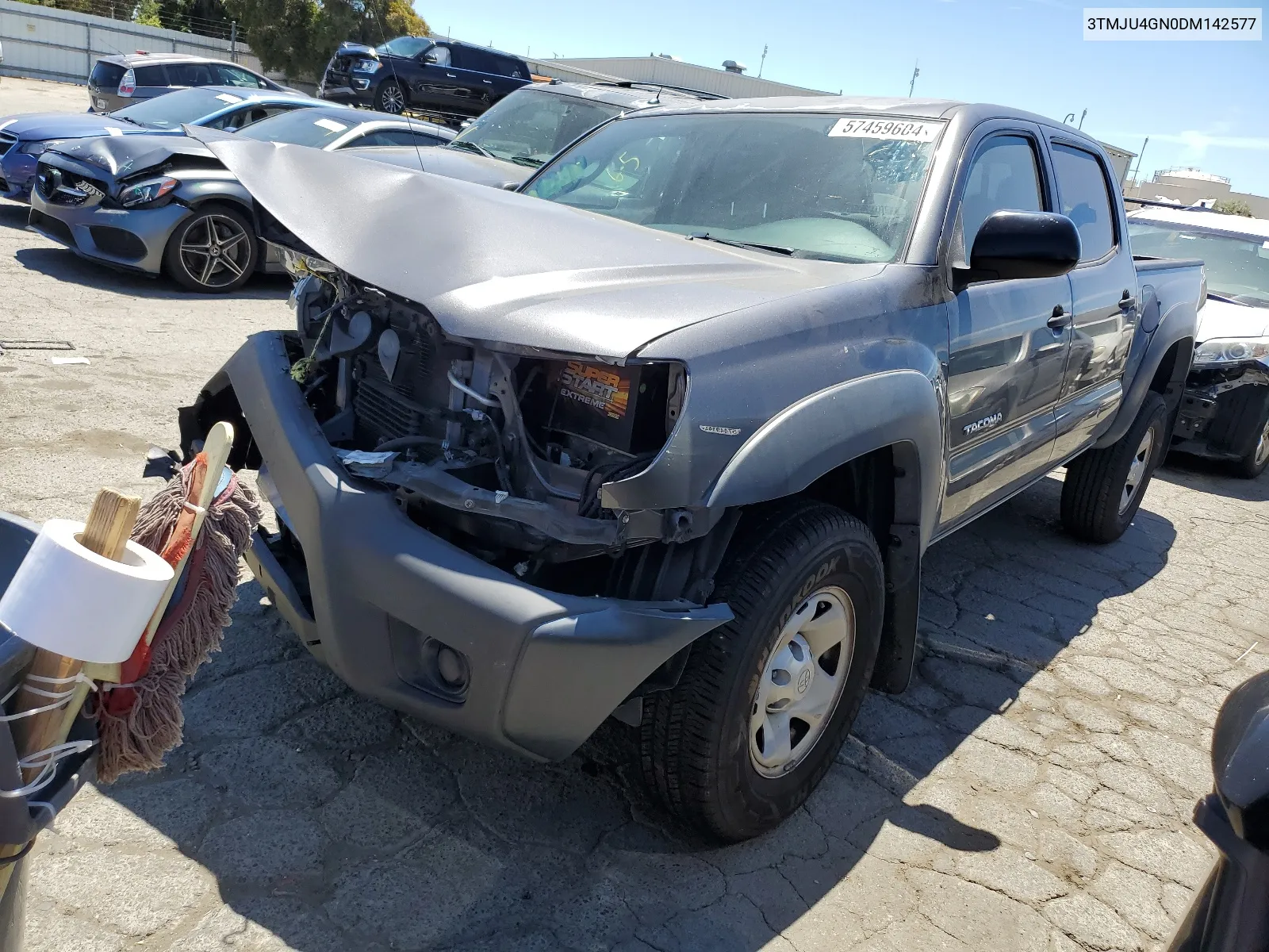 2013 Toyota Tacoma Double Cab Prerunner VIN: 3TMJU4GN0DM142577 Lot: 57459604