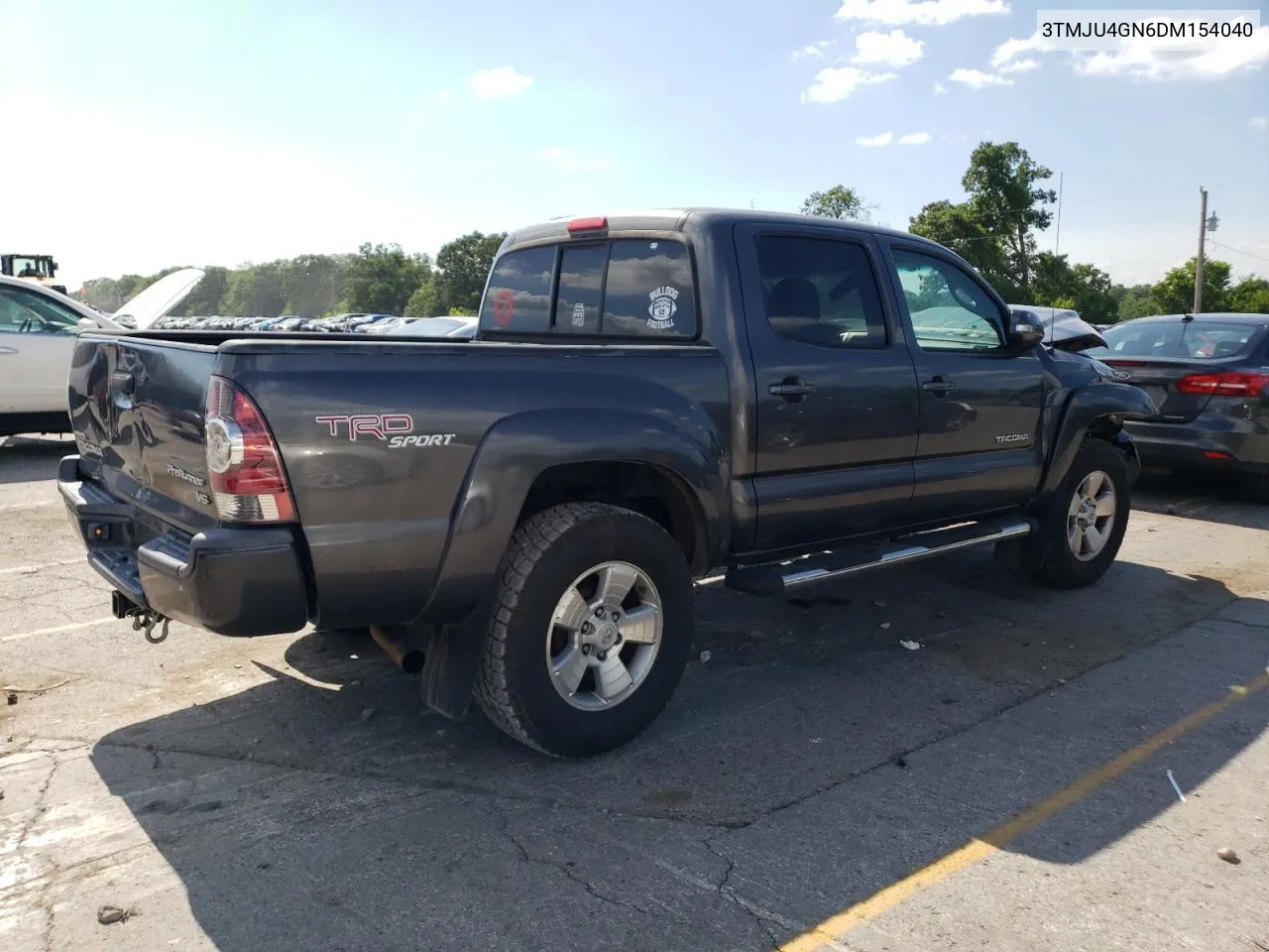 2013 Toyota Tacoma Double Cab Prerunner VIN: 3TMJU4GN6DM154040 Lot: 59683294