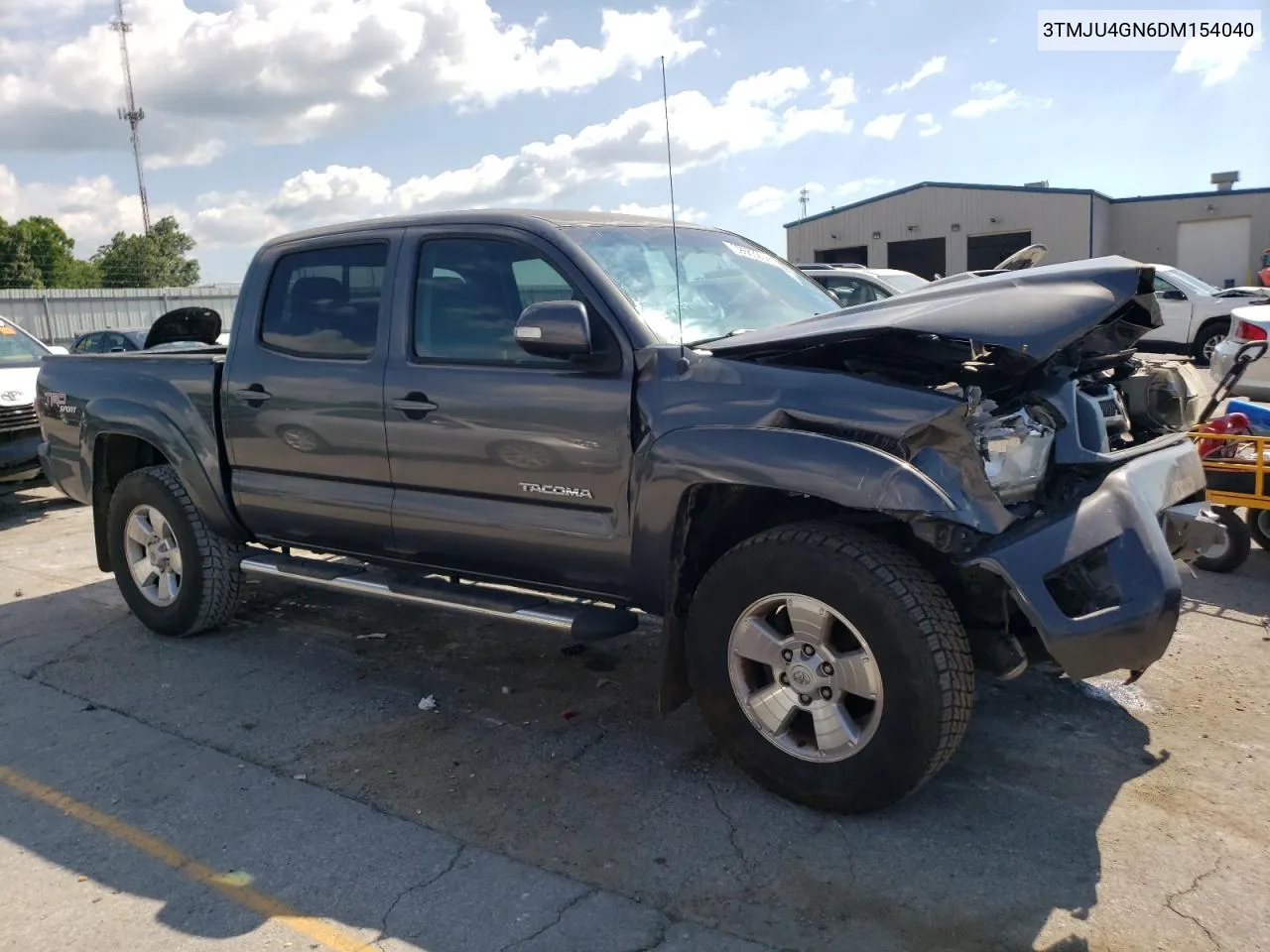 2013 Toyota Tacoma Double Cab Prerunner VIN: 3TMJU4GN6DM154040 Lot: 59683294