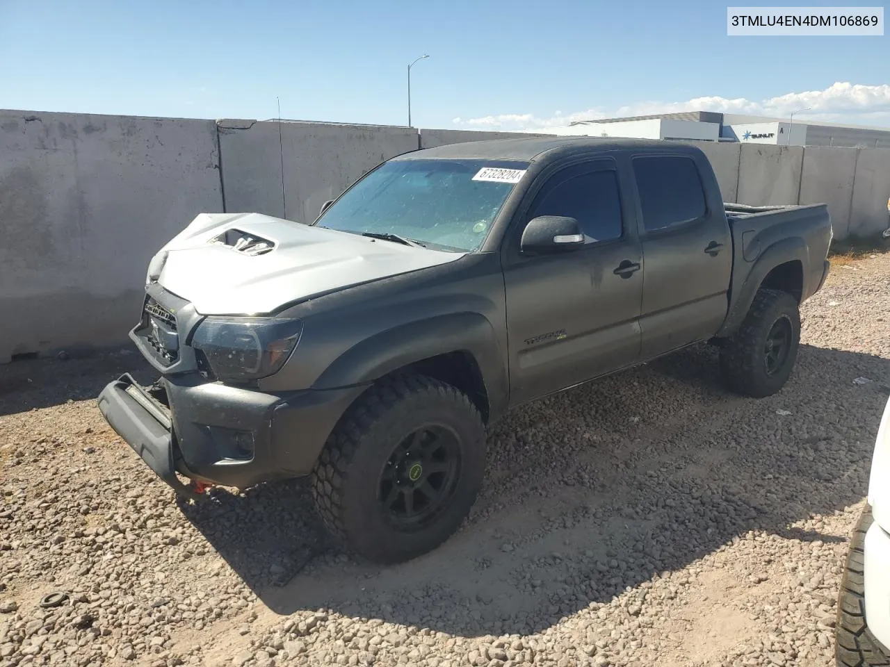 2013 Toyota Tacoma Double Cab VIN: 3TMLU4EN4DM106869 Lot: 67328204