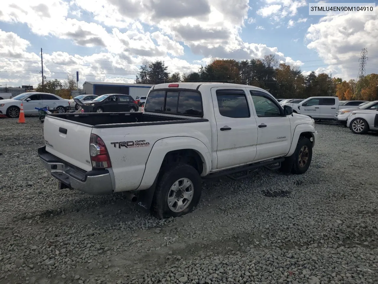 2013 Toyota Tacoma Double Cab VIN: 3TMLU4EN9DM104910 Lot: 68519914