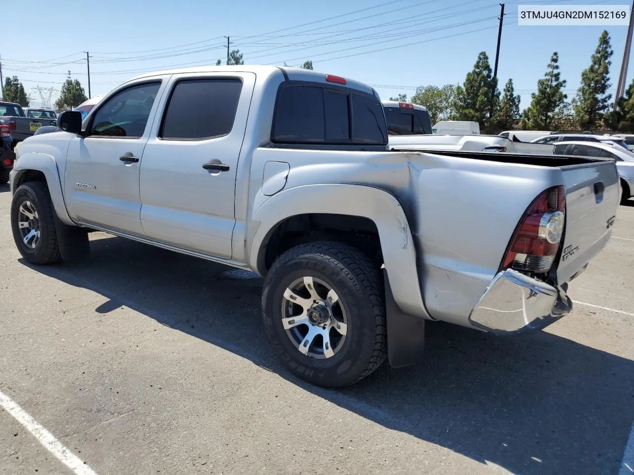 2013 Toyota Tacoma Double Cab Prerunner VIN: 3TMJU4GN2DM152169 Lot: 70405114