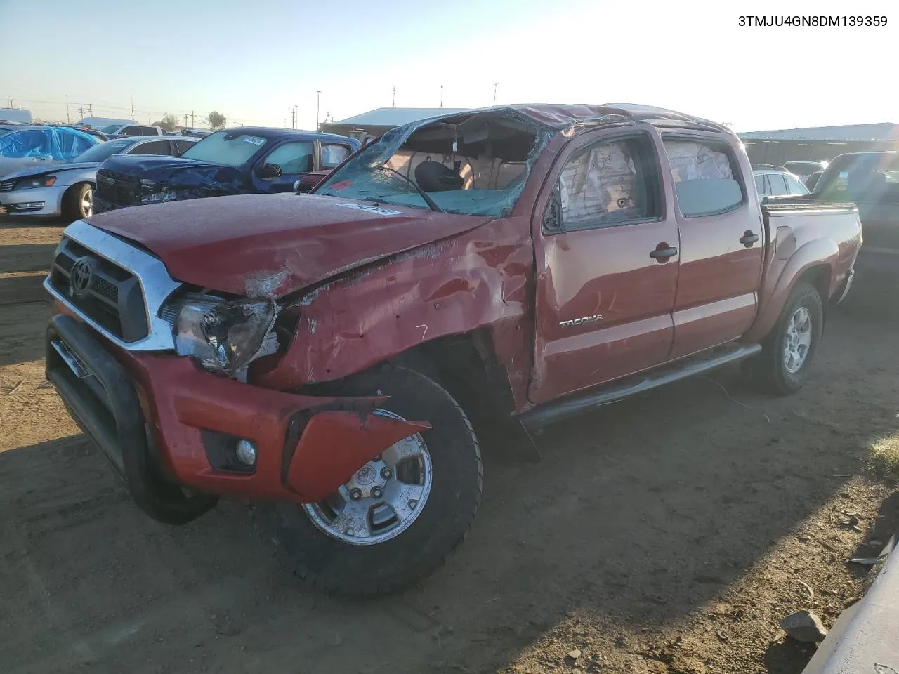 2013 Toyota Tacoma Double Cab Prerunner VIN: 3TMJU4GN8DM139359 Lot: 70487454