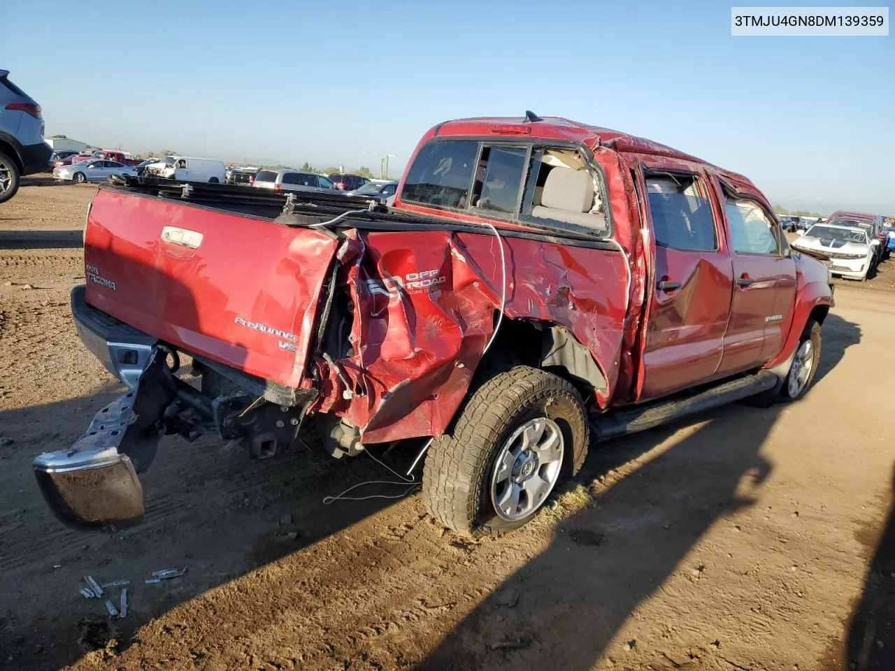 2013 Toyota Tacoma Double Cab Prerunner VIN: 3TMJU4GN8DM139359 Lot: 70487454