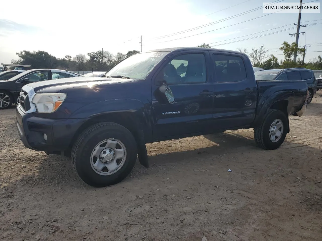 2013 Toyota Tacoma Double Cab Prerunner VIN: 3TMJU4GN3DM146848 Lot: 70778754