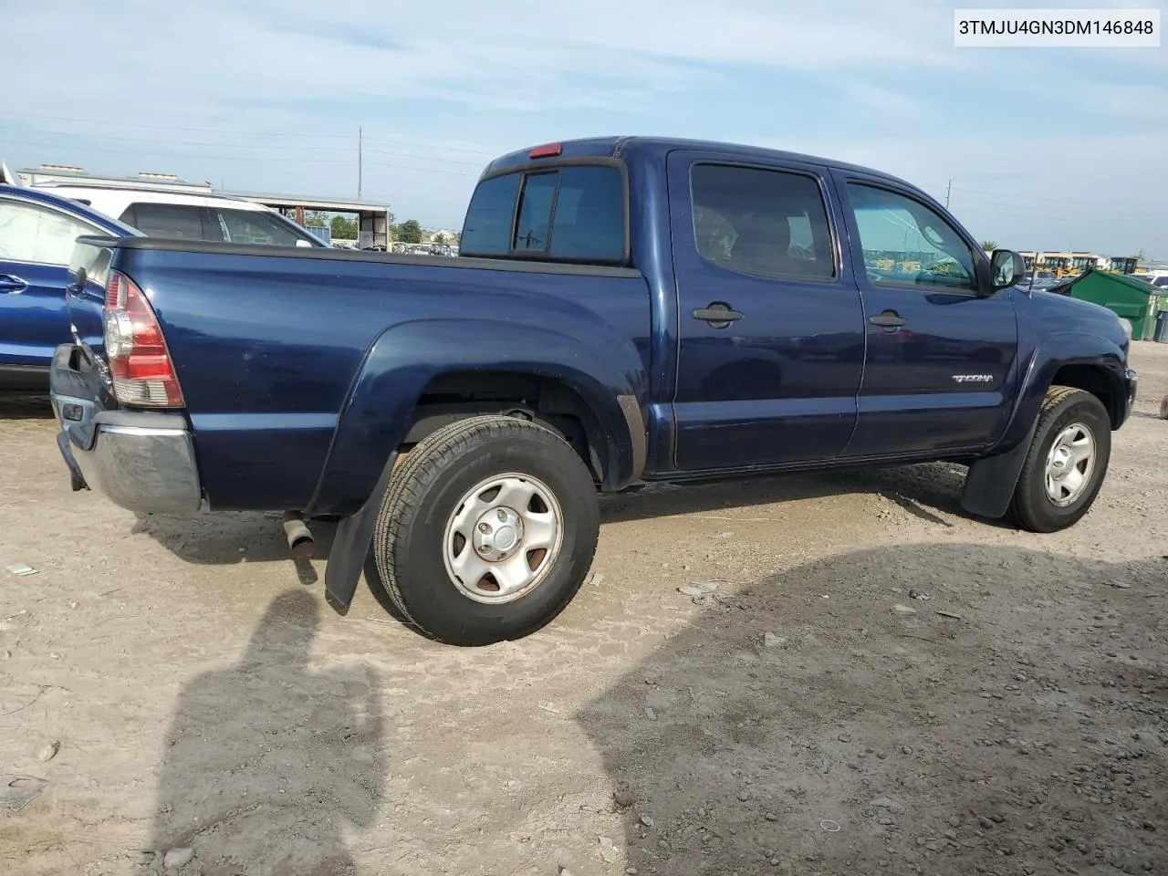 2013 Toyota Tacoma Double Cab Prerunner VIN: 3TMJU4GN3DM146848 Lot: 70778754