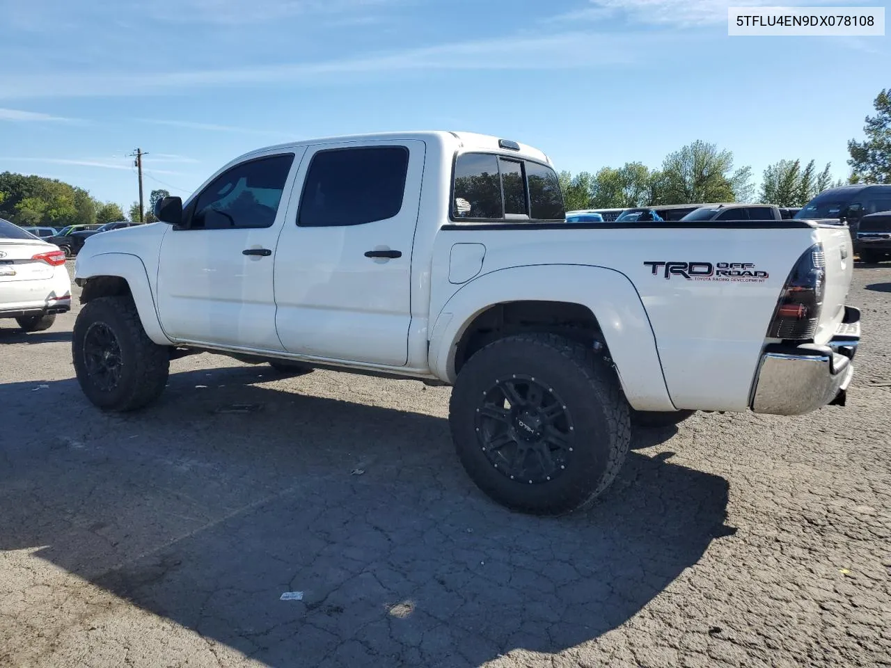 2013 Toyota Tacoma Double Cab VIN: 5TFLU4EN9DX078108 Lot: 72235044