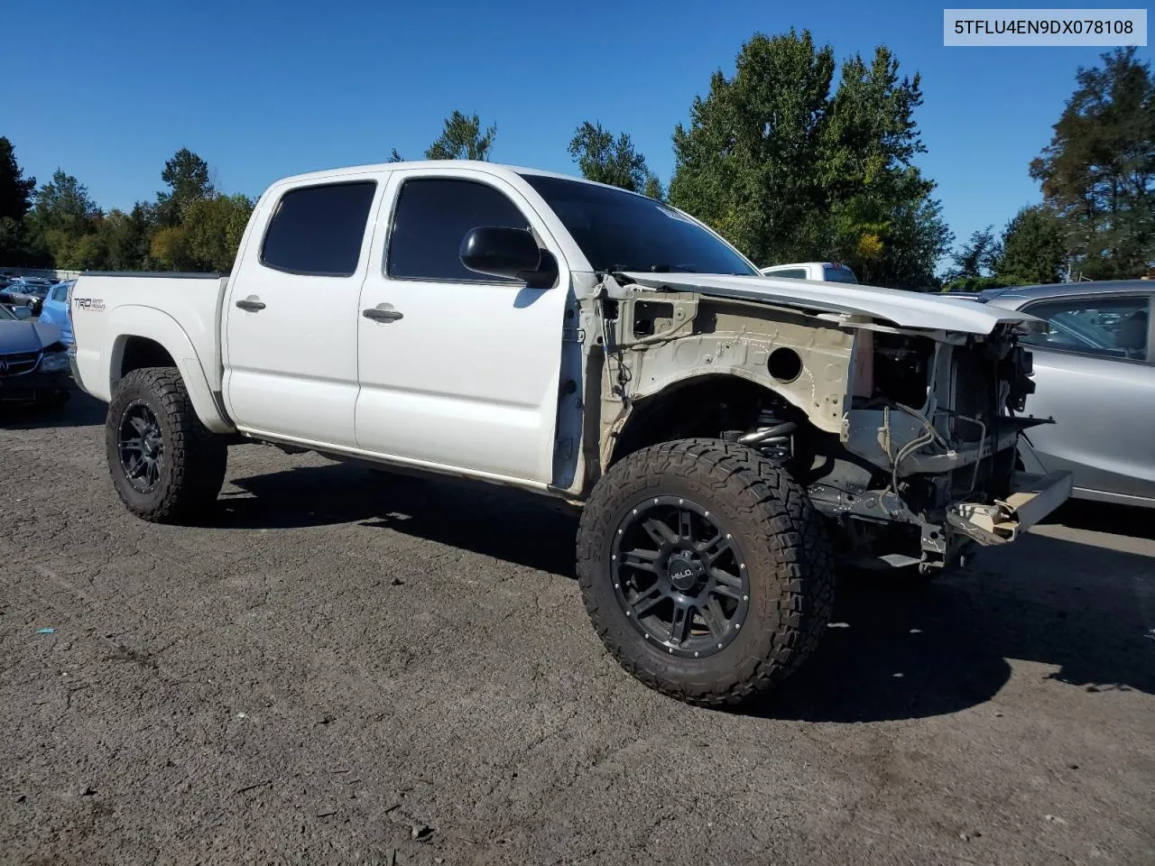 2013 Toyota Tacoma Double Cab VIN: 5TFLU4EN9DX078108 Lot: 72235044