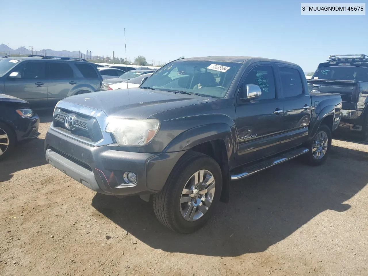 2013 Toyota Tacoma Double Cab Prerunner VIN: 3TMJU4GN9DM146675 Lot: 72636564