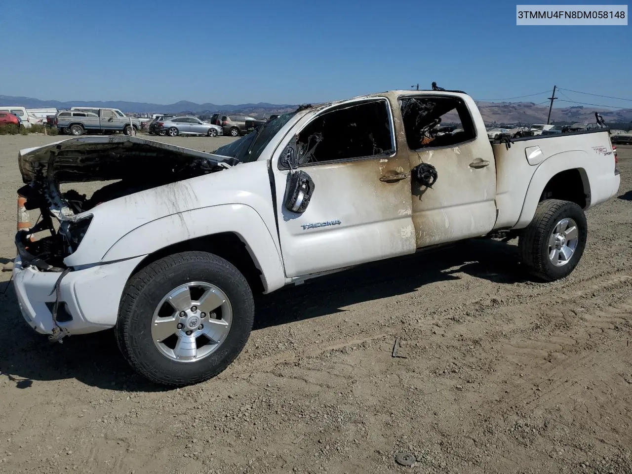 2013 Toyota Tacoma Double Cab Long Bed VIN: 3TMMU4FN8DM058148 Lot: 72812914