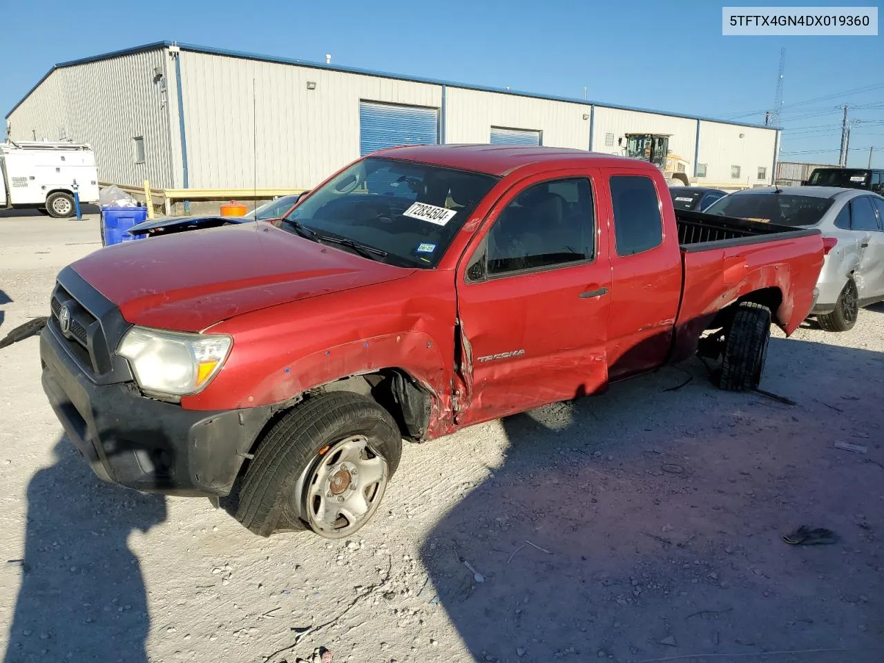 2013 Toyota Tacoma Prerunner Access Cab VIN: 5TFTX4GN4DX019360 Lot: 72834504