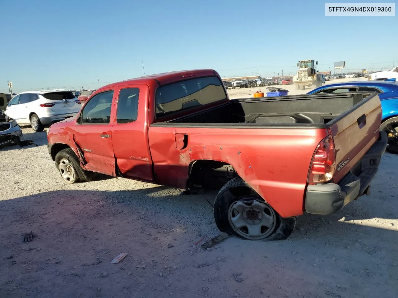 2013 Toyota Tacoma Prerunner Access Cab VIN: 5TFTX4GN4DX019360 Lot: 72834504