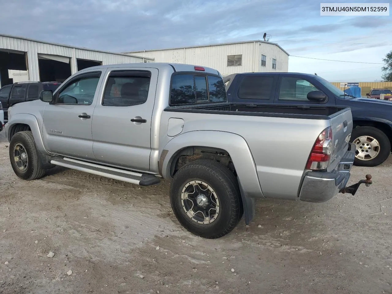 2013 Toyota Tacoma Double Cab Prerunner VIN: 3TMJU4GN5DM152599 Lot: 76487284