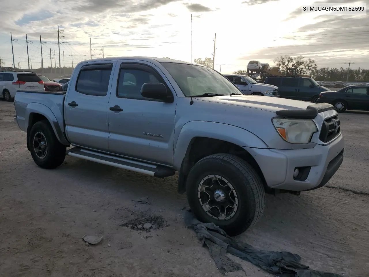 2013 Toyota Tacoma Double Cab Prerunner VIN: 3TMJU4GN5DM152599 Lot: 76487284