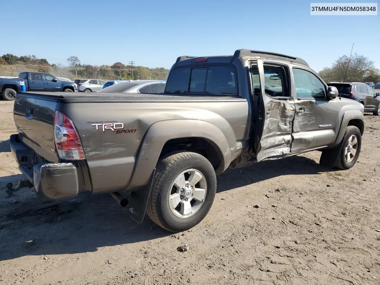 2013 Toyota Tacoma Double Cab Long Bed VIN: 3TMMU4FN5DM058348 Lot: 77526054