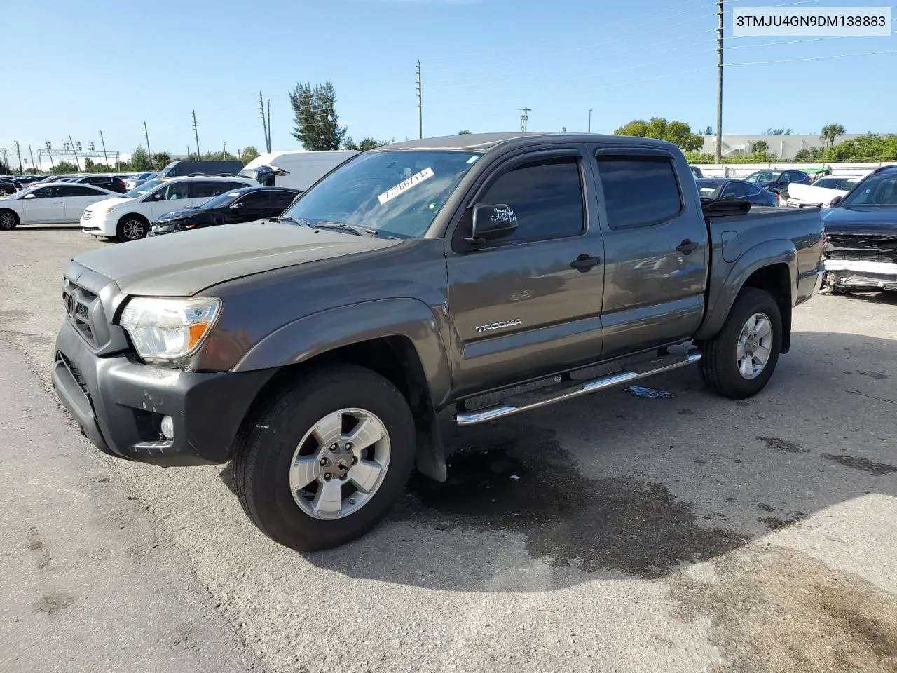 2013 Toyota Tacoma Double Cab Prerunner VIN: 3TMJU4GN9DM138883 Lot: 77786714