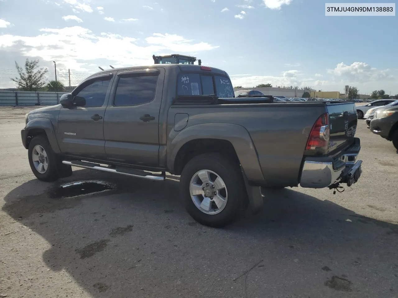 2013 Toyota Tacoma Double Cab Prerunner VIN: 3TMJU4GN9DM138883 Lot: 77786714