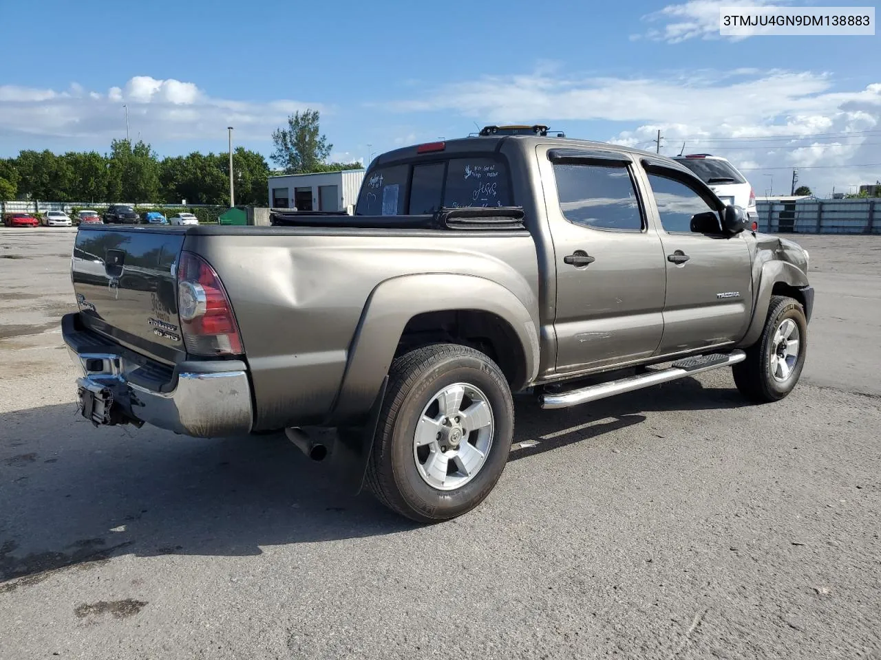 2013 Toyota Tacoma Double Cab Prerunner VIN: 3TMJU4GN9DM138883 Lot: 77786714