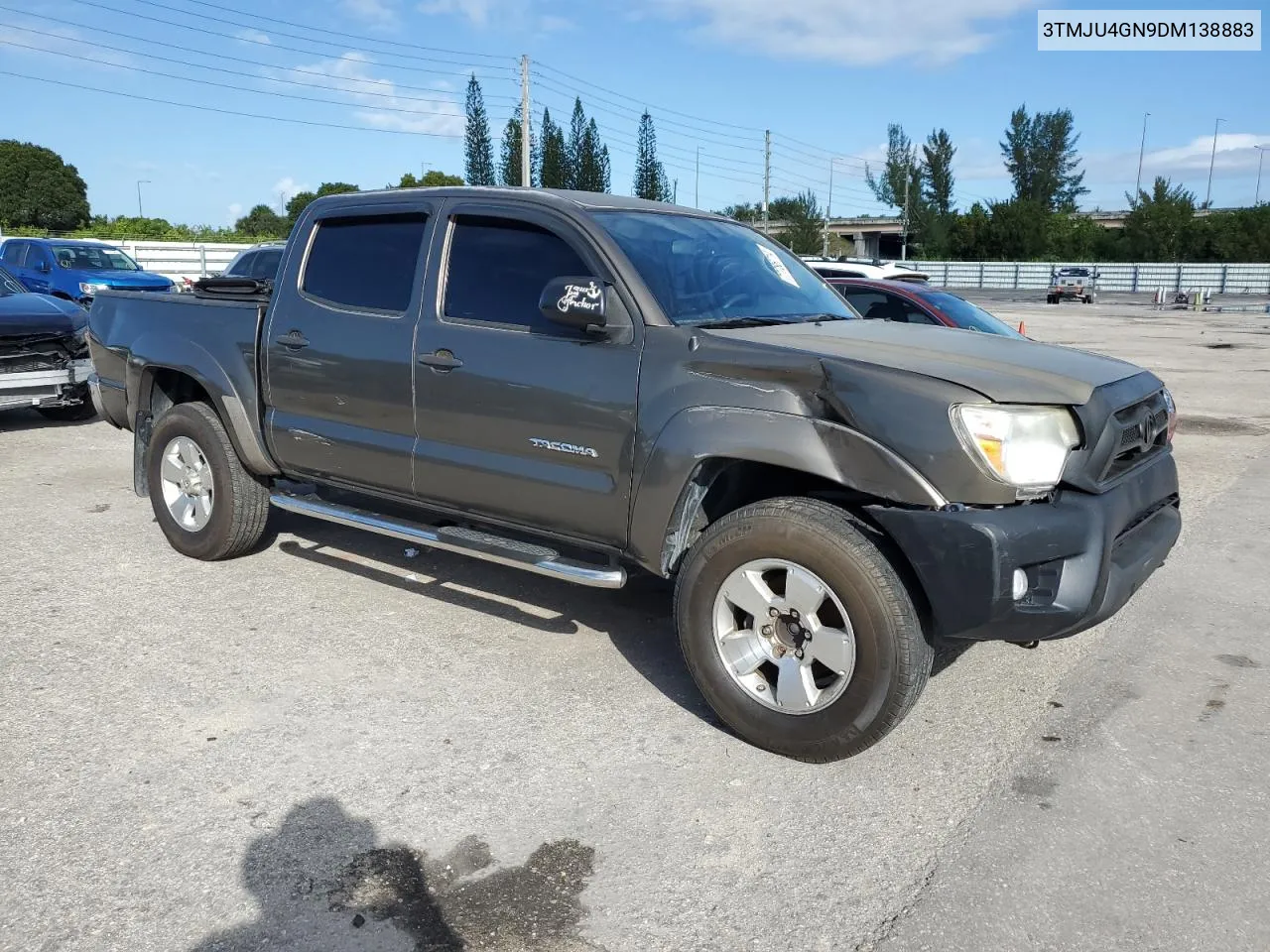 2013 Toyota Tacoma Double Cab Prerunner VIN: 3TMJU4GN9DM138883 Lot: 77786714