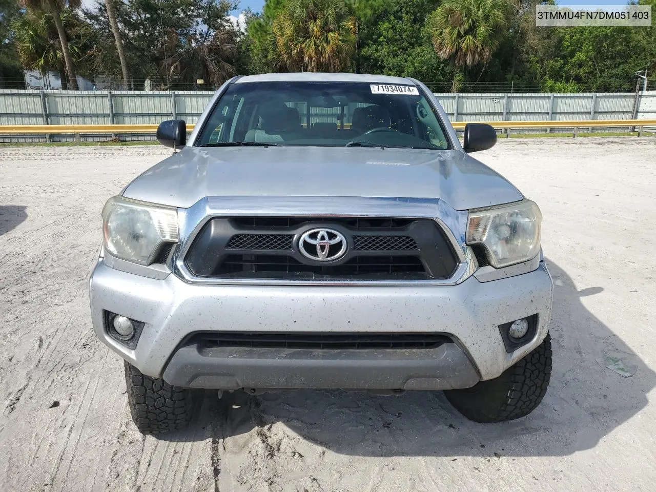 2013 Toyota Tacoma Double Cab Long Bed VIN: 3TMMU4FN7DM051403 Lot: 77954244