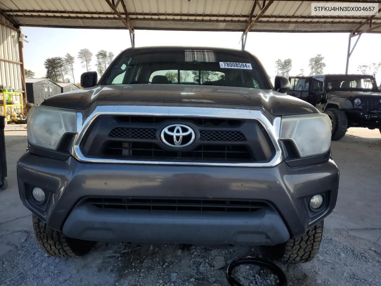 2013 Toyota Tacoma Double Cab Prerunner Long Bed VIN: 5TFKU4HN3DX004657 Lot: 78008594