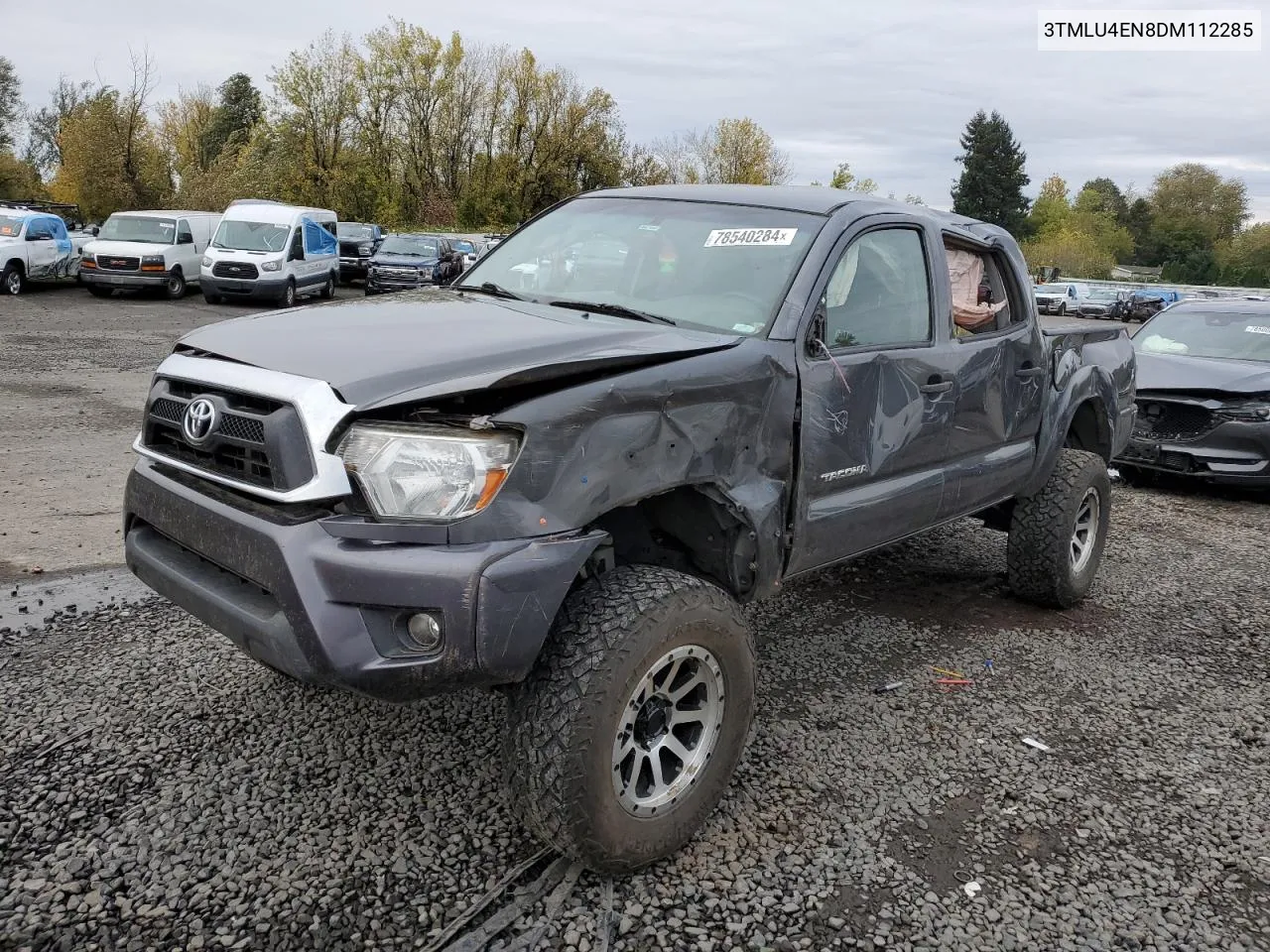 2013 Toyota Tacoma Double Cab VIN: 3TMLU4EN8DM112285 Lot: 78540284