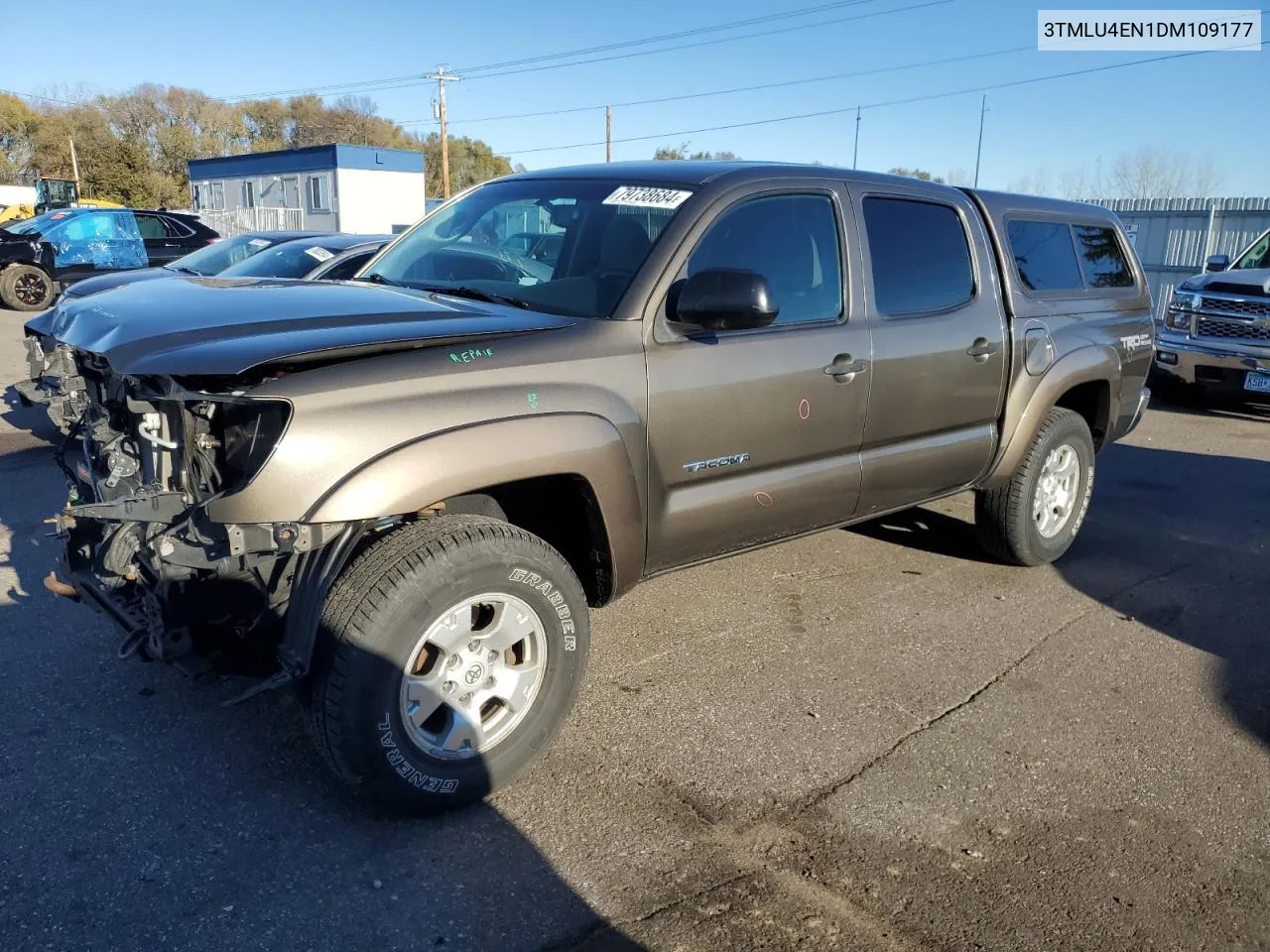 2013 Toyota Tacoma Double Cab VIN: 3TMLU4EN1DM109177 Lot: 79738684