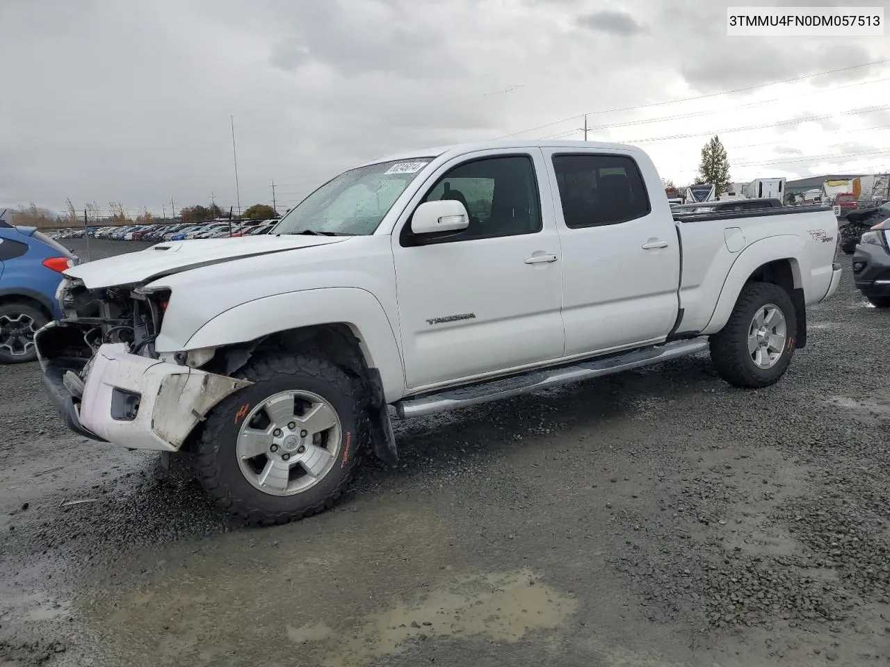 2013 Toyota Tacoma Double Cab Long Bed VIN: 3TMMU4FN0DM057513 Lot: 80245014