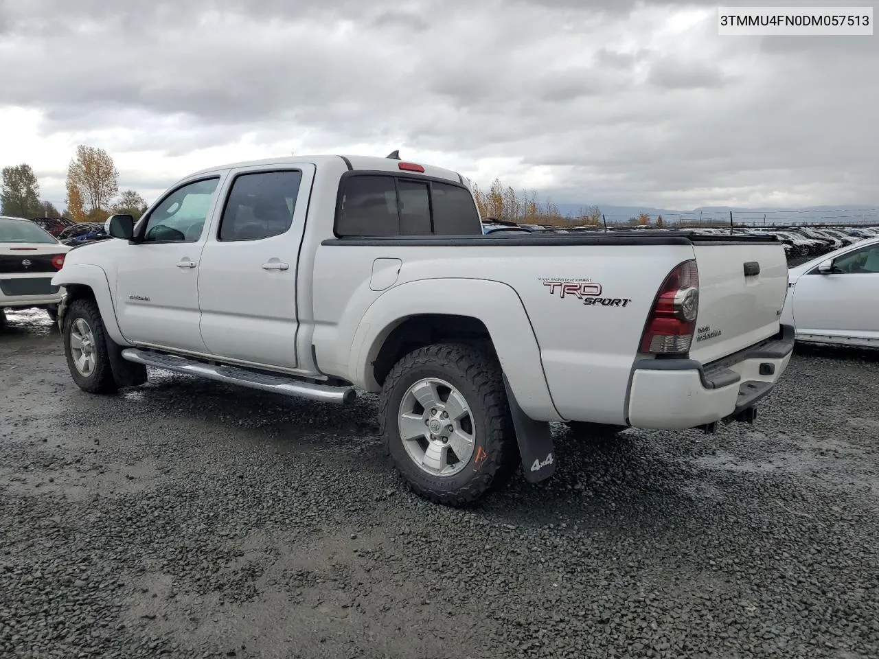 2013 Toyota Tacoma Double Cab Long Bed VIN: 3TMMU4FN0DM057513 Lot: 80245014